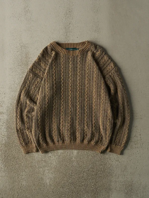 Vintage 90s Beige Tundra Textured Knit (M/L) sold by Rebalance Vintage