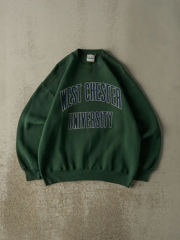 Vintage 90s Green West Chester University Crewneck (L/XL) sold by Rebalance Vintage