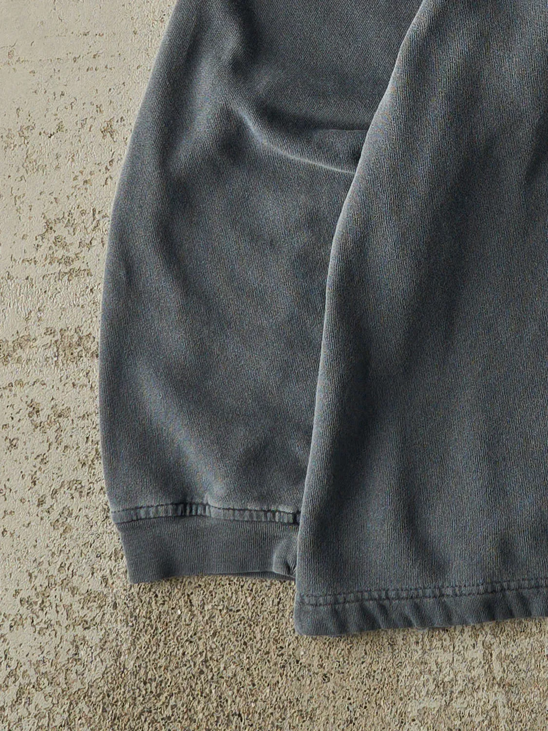 Vintage 90s Washed Blue Blank Quarter Button Pull Over (L) sold by Rebalance Vintage product image thumbnail 3