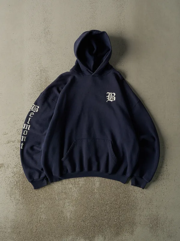 Vintage Y2K Navy Blue Russell Athletic Belmont Hoodie (XL) sold by Rebalance Vintage