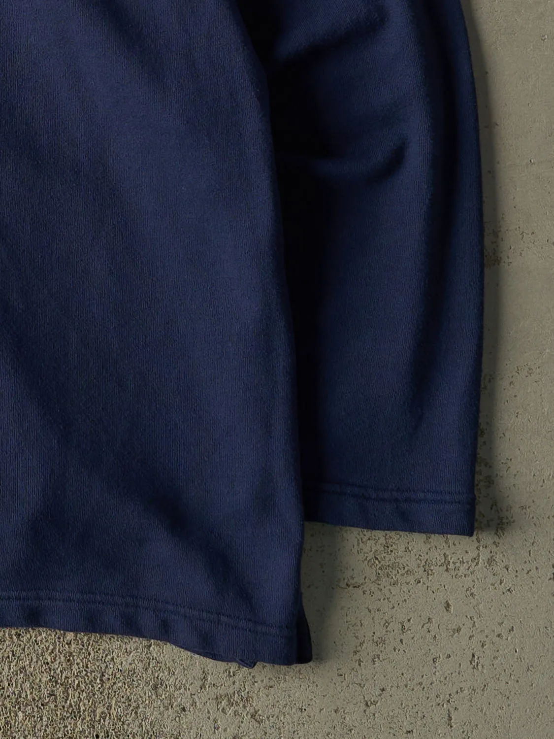 Vintage 90s Navy Blue Notre Dame Fighting Irish Embroidered Crewneck (XL) sold by Rebalance Vintage product image thumbnail 4