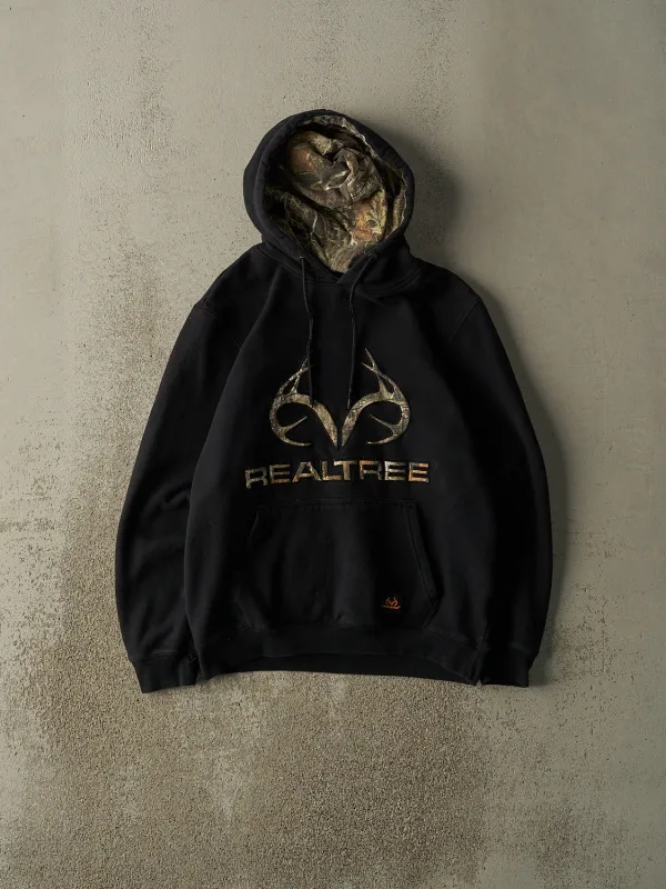 Vintage Y2K Black Realtree Embroidered Logo Hoodie (S/M) sold by Rebalance Vintage