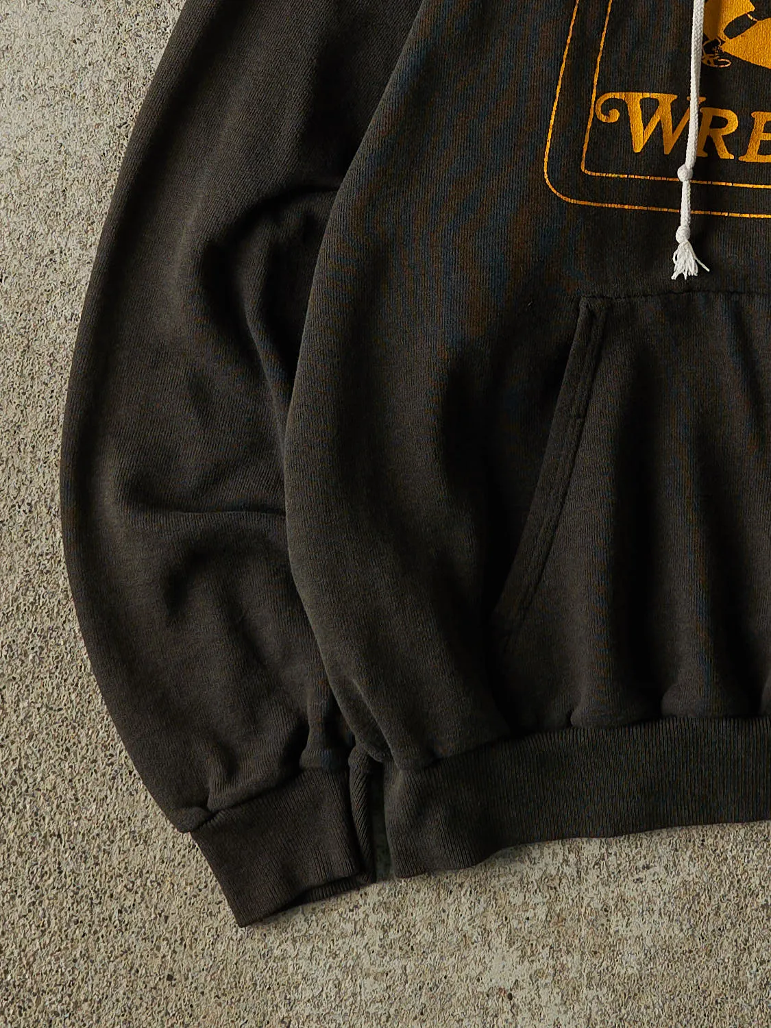 Vintage 80s Faded Black Black Jack Wrestling Hoodie (S/M) sold by Rebalance Vintage product image thumbnail 3