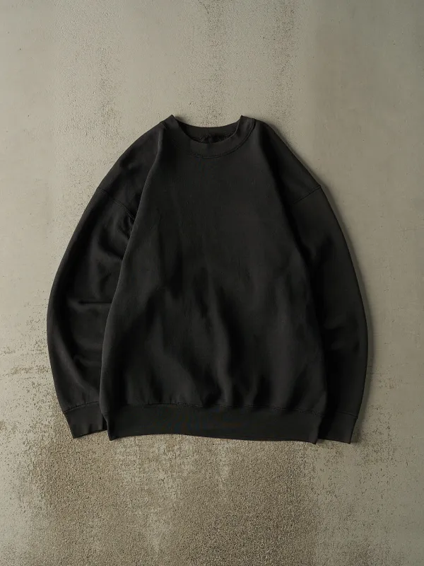 Vintage 90s Faded Black Blank Crewneck (XL/XXL) sold by Rebalance Vintage