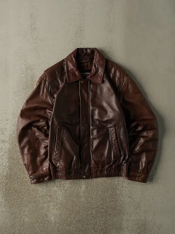 Vintage 90s Brown Wilsons Leather Jacket (M) sold by Rebalance Vintage