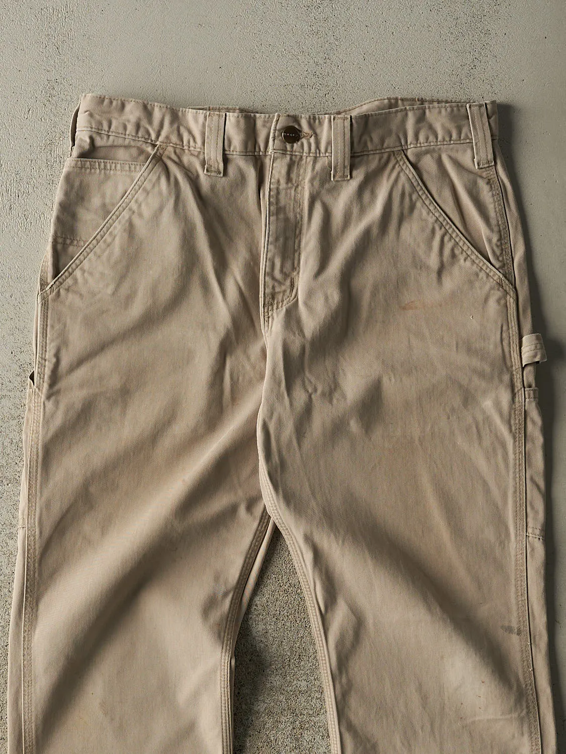 Vintage Y2K Beige Carhartt Carpenter Work Pants (34x31.5) sold by Rebalance Vintage product image thumbnail 3