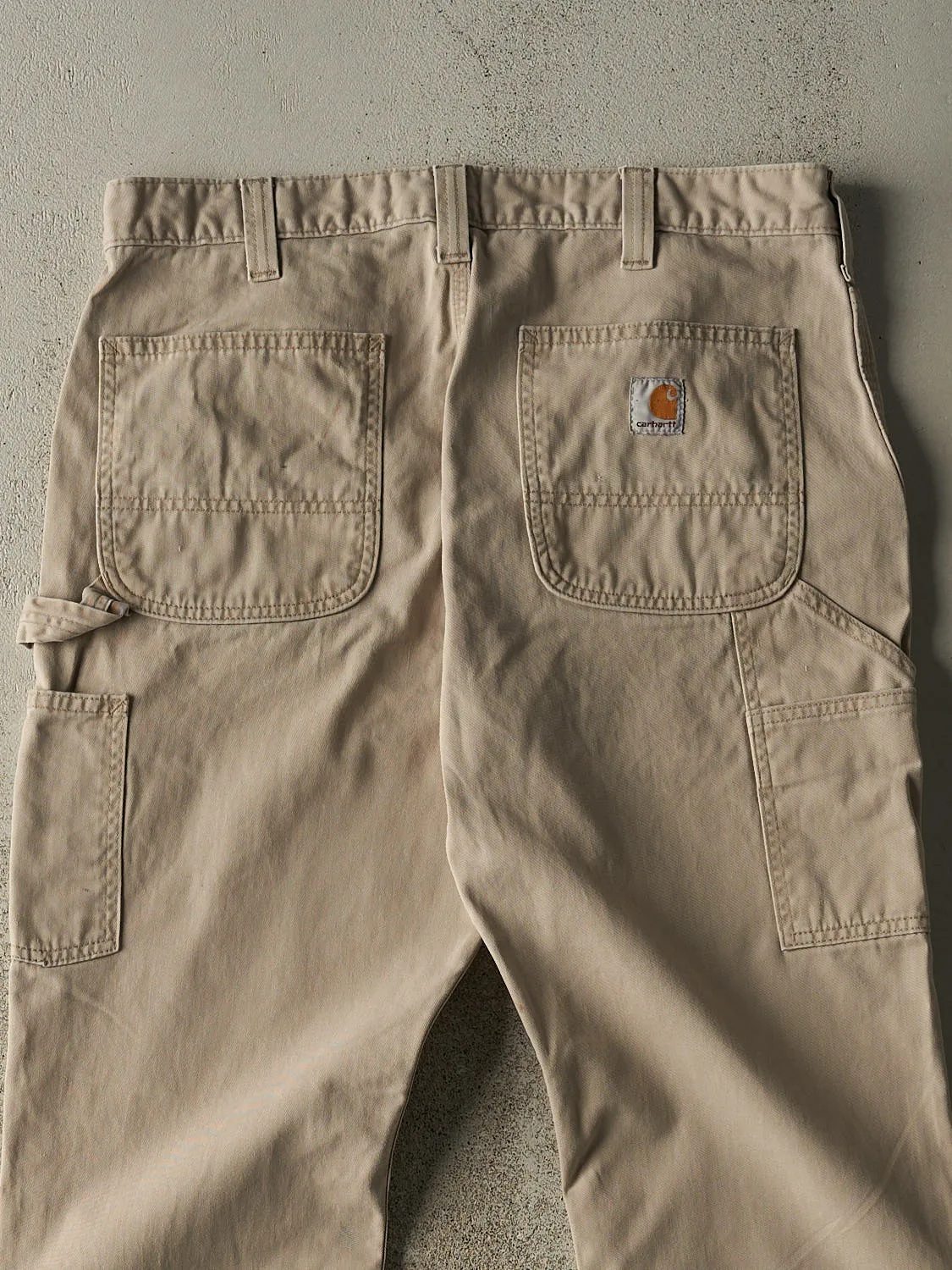 Vintage Y2K Beige Carhartt Carpenter Work Pants (34x31.5) sold by Rebalance Vintage product image thumbnail 4