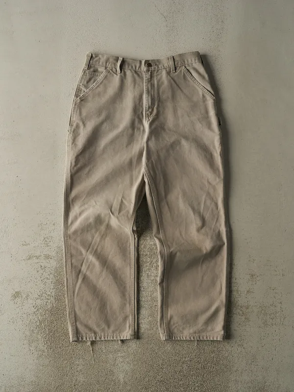 Vintage 90s Beige Carhartt Carpenter Work Pants (33.5x30.5) sold by Rebalance Vintage