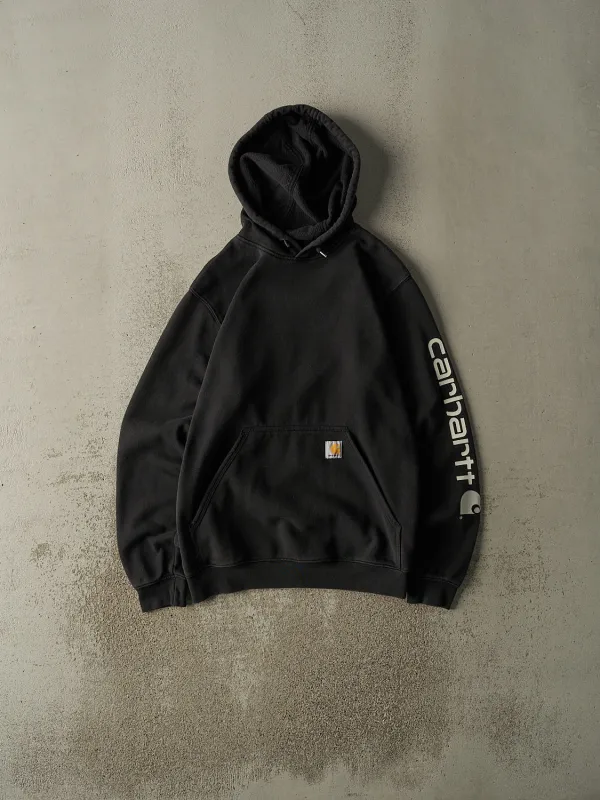 Vintage Y2K Faded Black Carhartt Hoodie (M/L) sold by Rebalance Vintage
