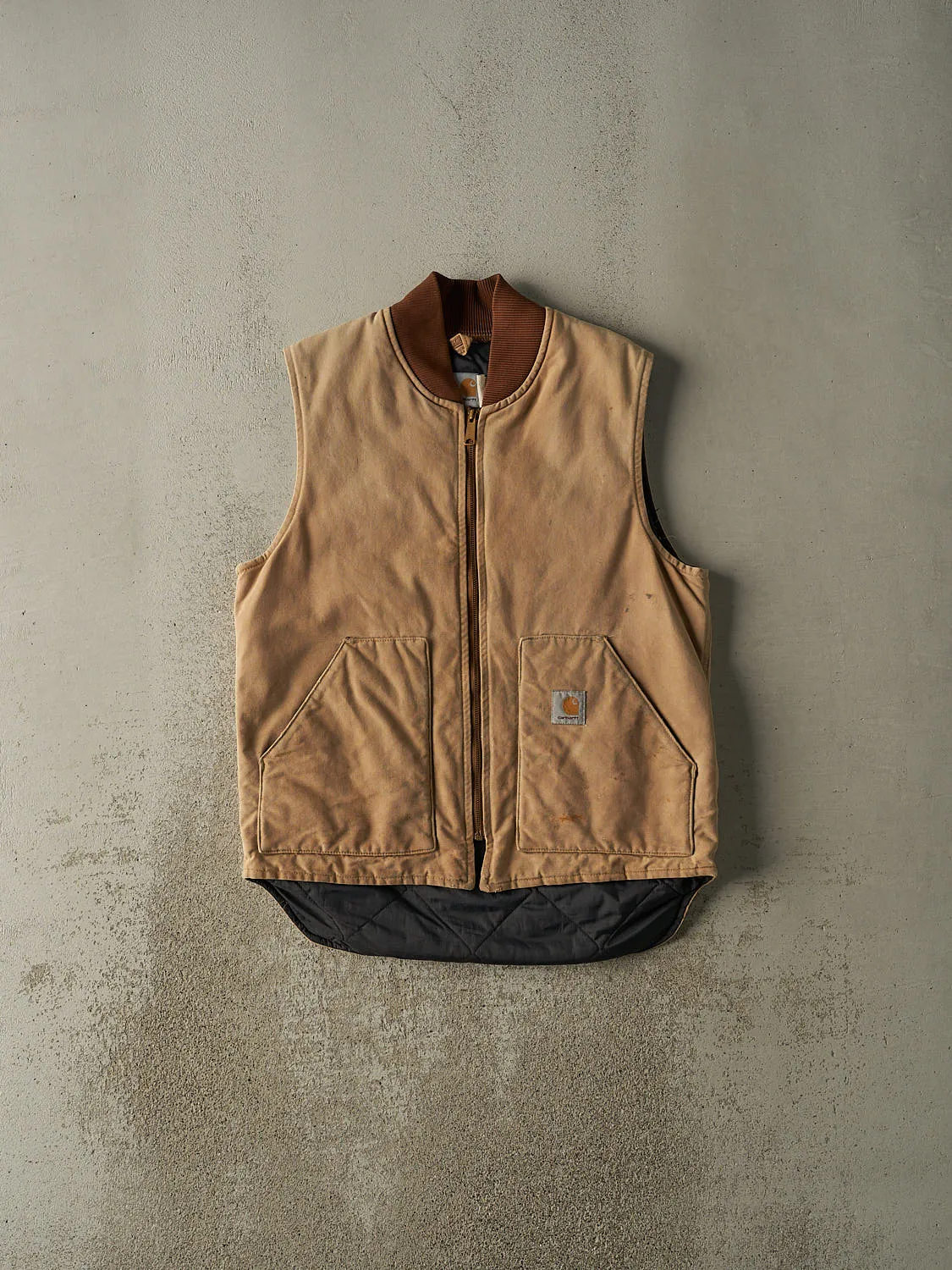 Vintage 90s Beige Carhartt Work Vest (M/L) sold by Rebalance Vintage