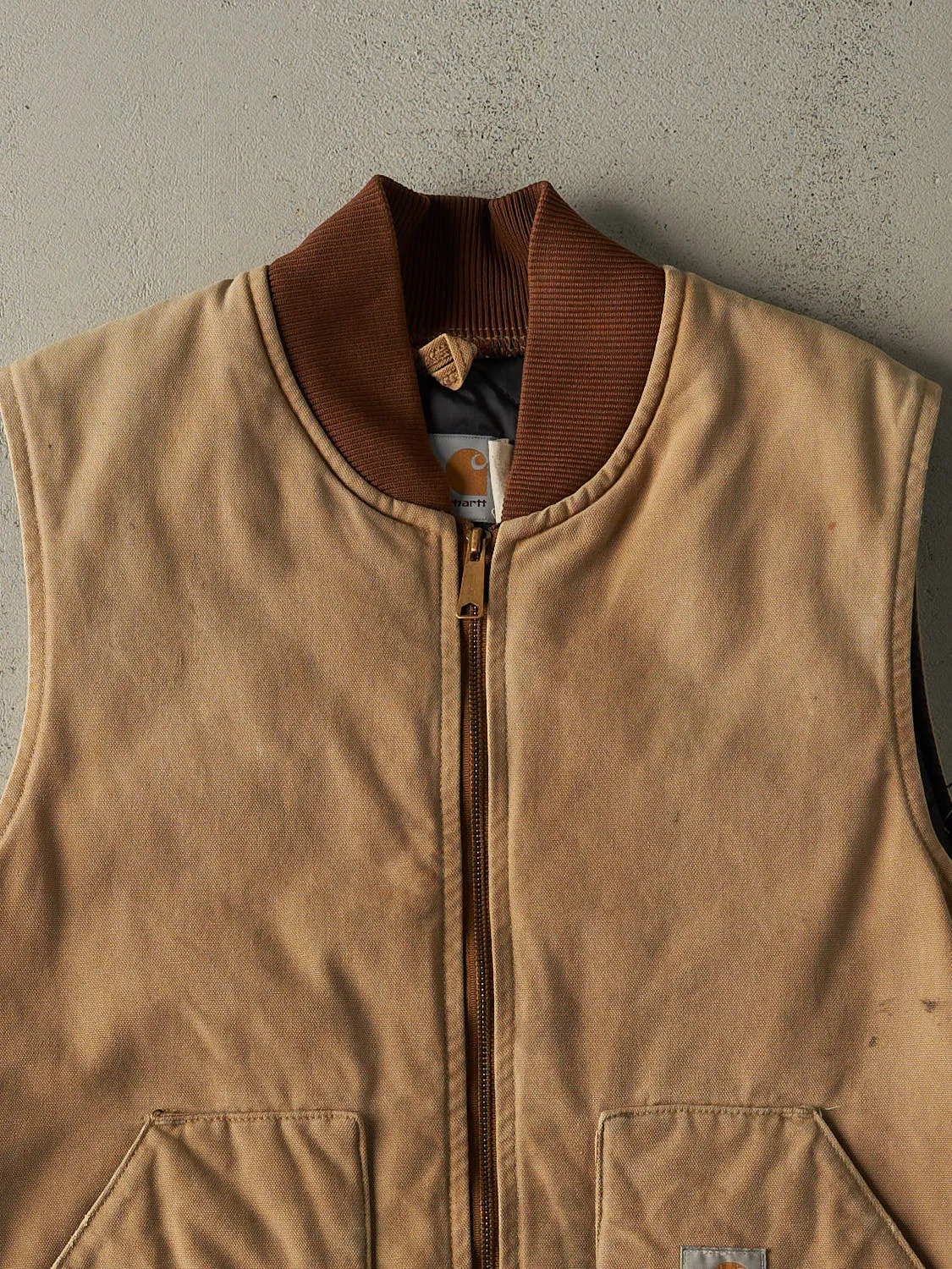 Vintage 90s Beige Carhartt Work Vest (M/L) sold by Rebalance Vintage product image thumbnail 2