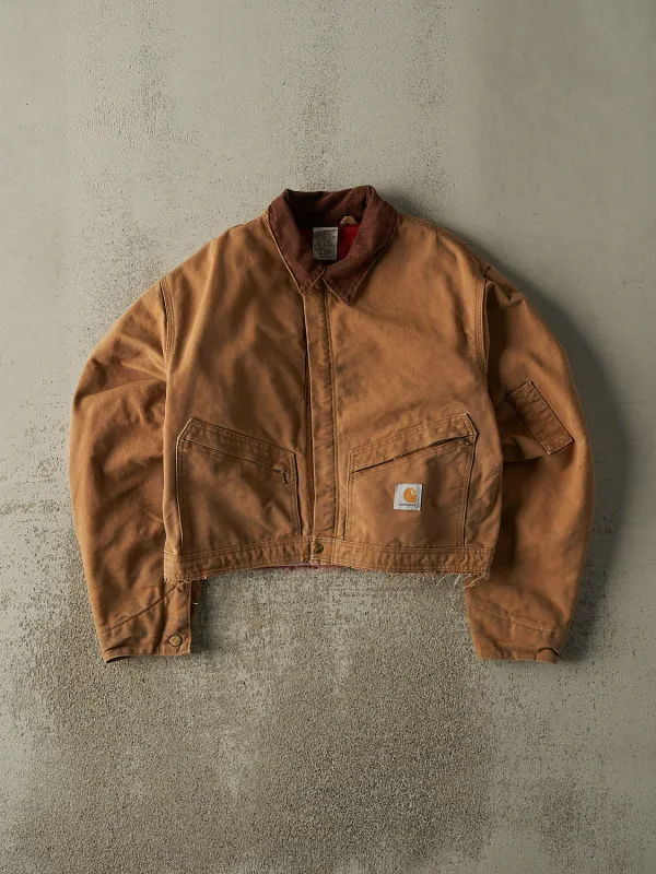 Vintage 90s Camel Carhartt Cropped Work Jacket (S/M) sold by Rebalance Vintage