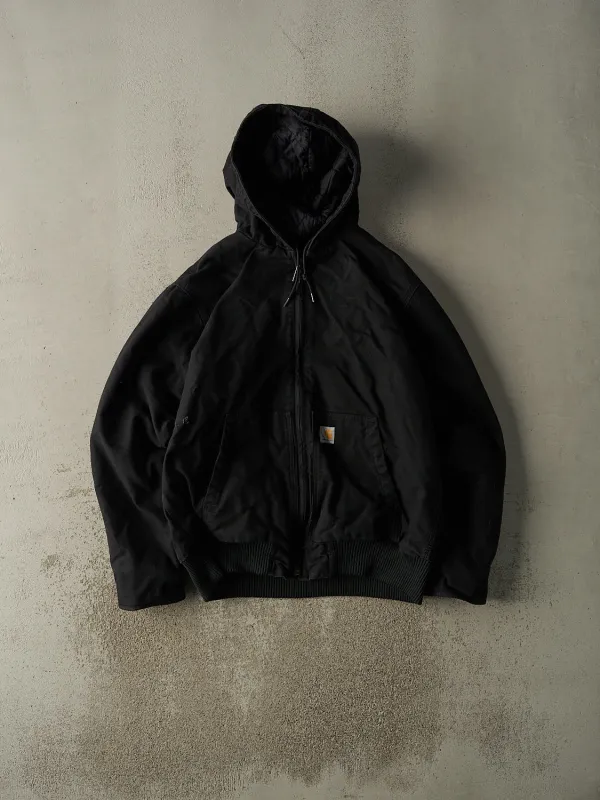Vintage Y2K Black Carhartt Hooded Active Jacket (L/XL) sold by Rebalance Vintage