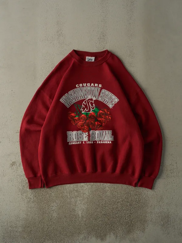 Vintage 98' Burgundy Washington State Cougars Rose Bowl Crewneck (XXL/XXXL) made by Rebalance Vintage