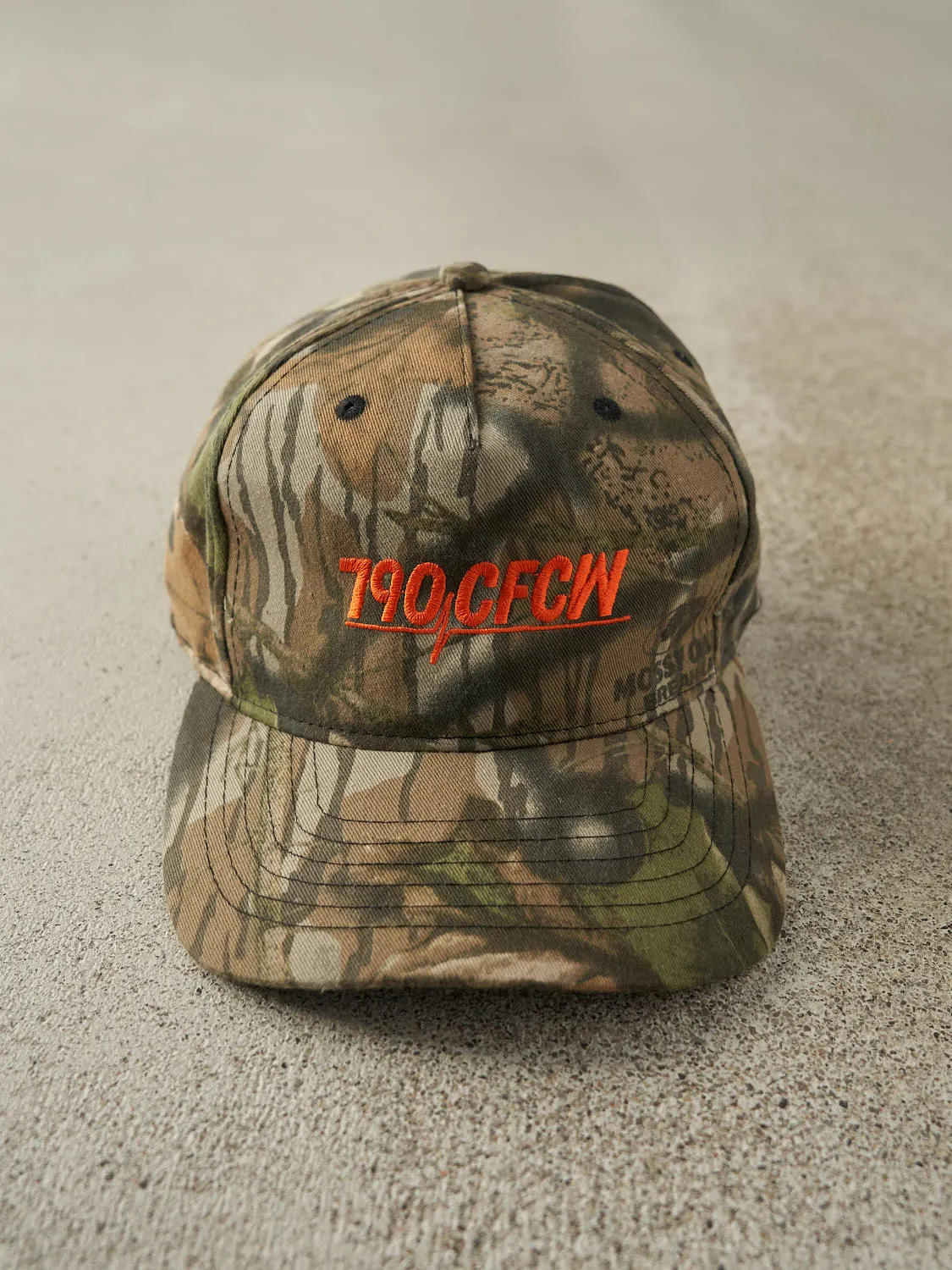 Vintage Y2K Camo Mossy Oak Embroidered Strapback (O/S) sold by Rebalance Vintage