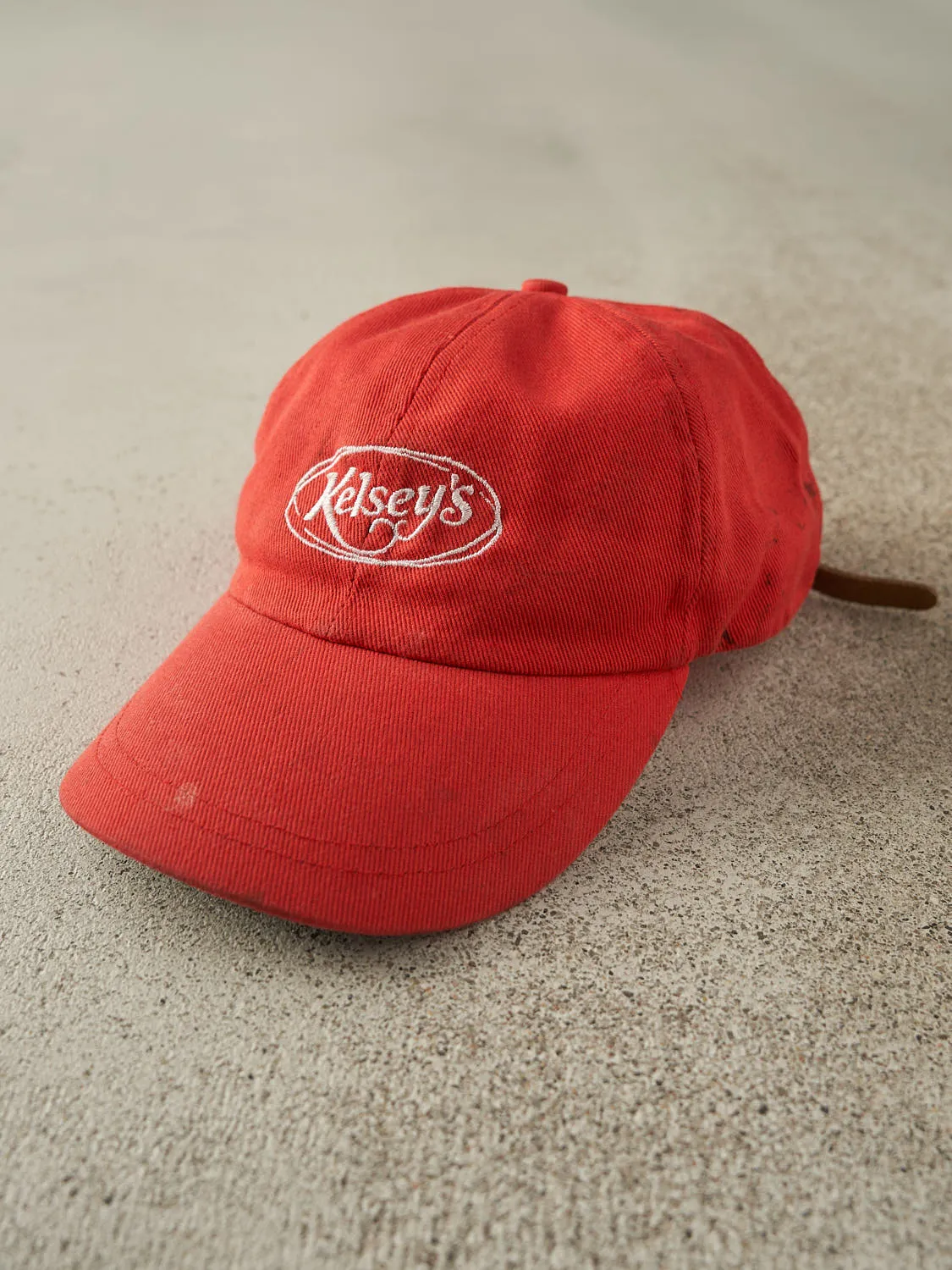 Vintage 90s Red Kelseys Embroidered Leather Strapback (O/S) sold by Rebalance Vintage product image thumbnail 2