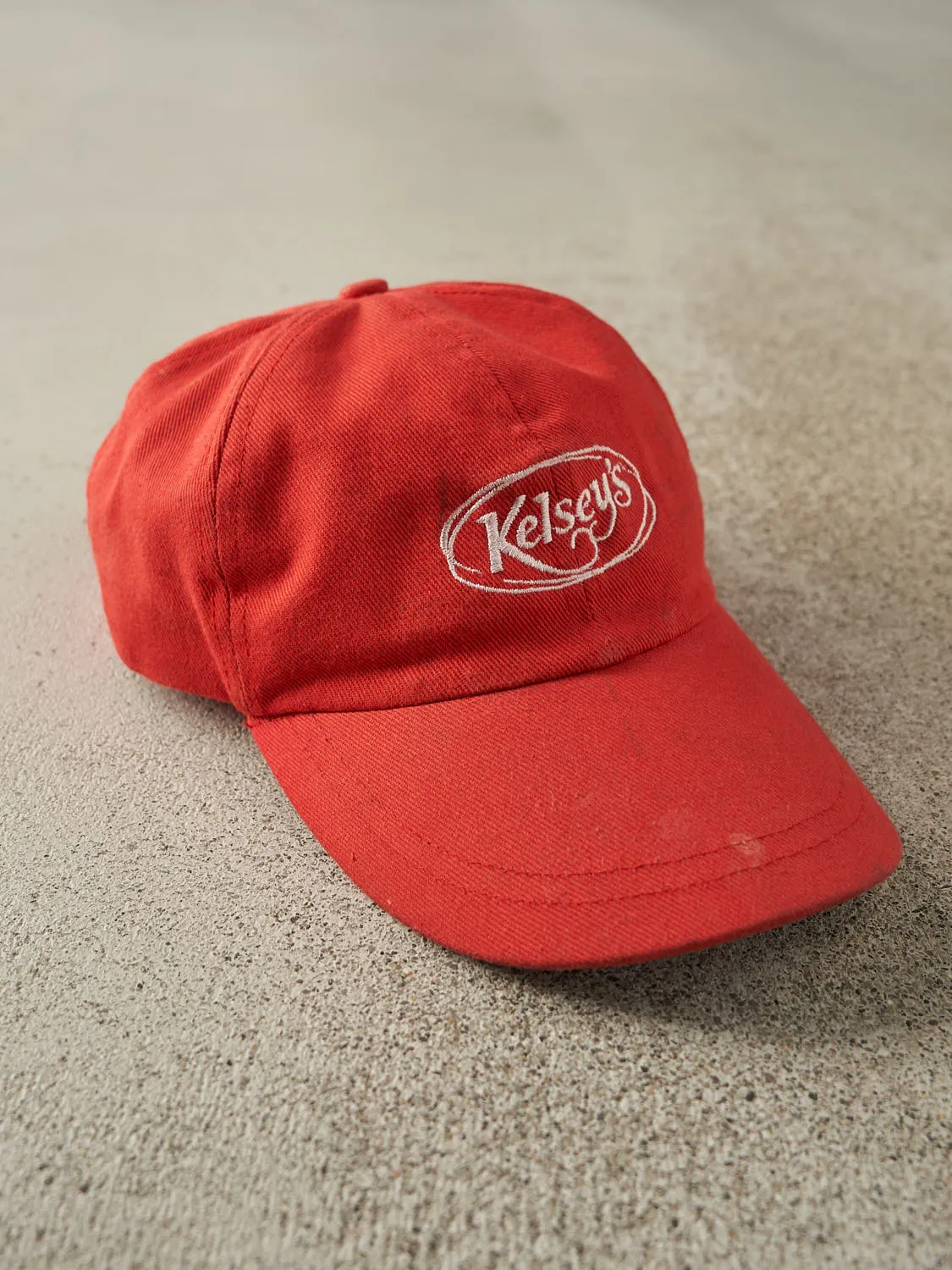Vintage 90s Red Kelseys Embroidered Leather Strapback (O/S) sold by Rebalance Vintage product image thumbnail 3