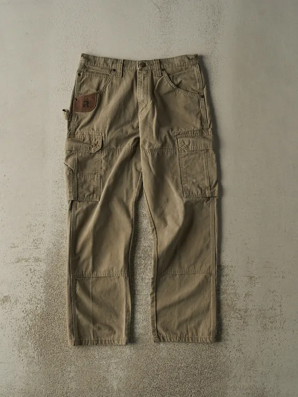 Vintage 90s Beige Wrangler Utility Cargo Pants (32x29.5) sold by Rebalance Vintage