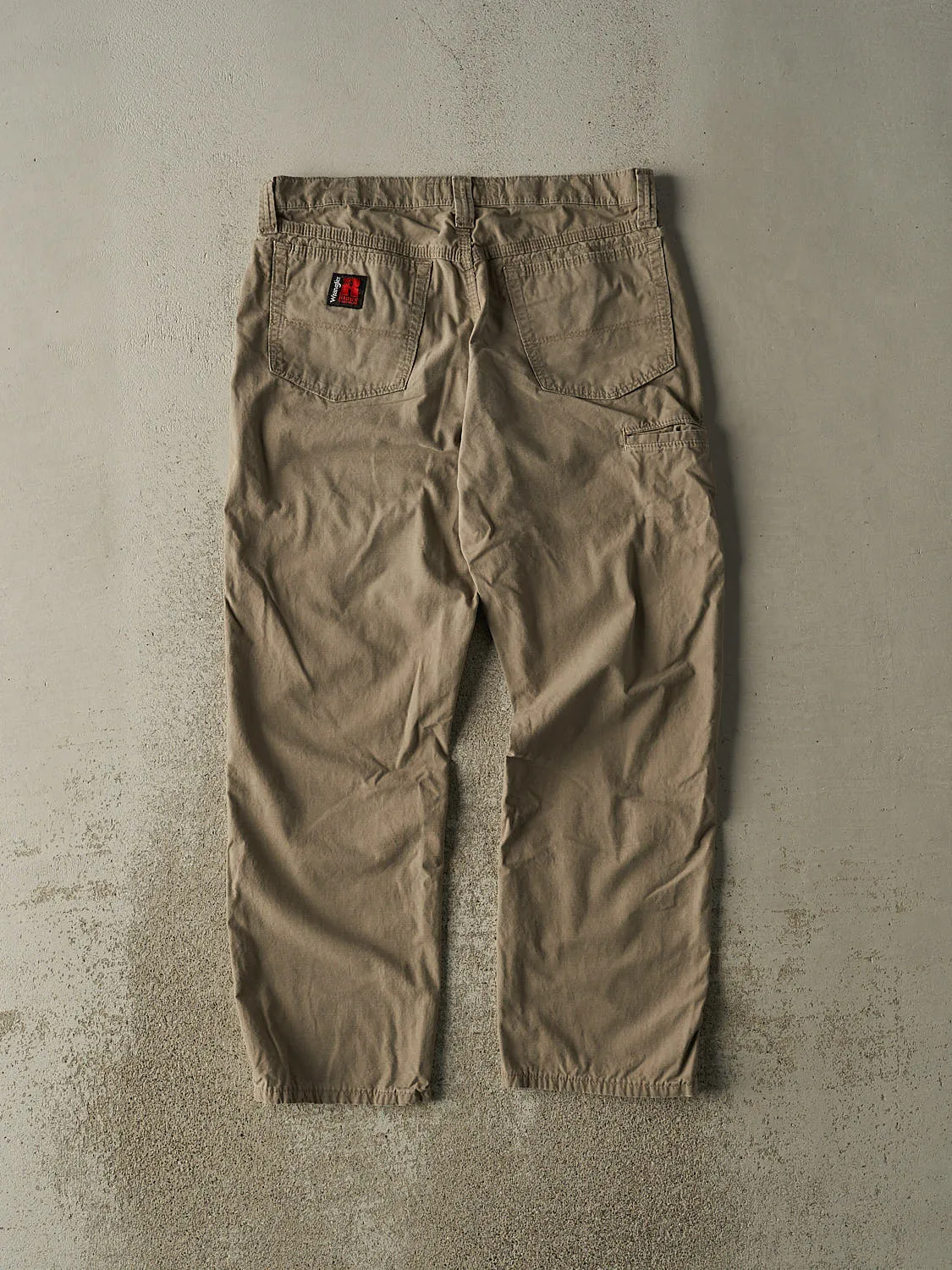 Vintage 90s Beige Wrangler Work Pants (33x29) sold by Rebalance Vintage product image thumbnail 2