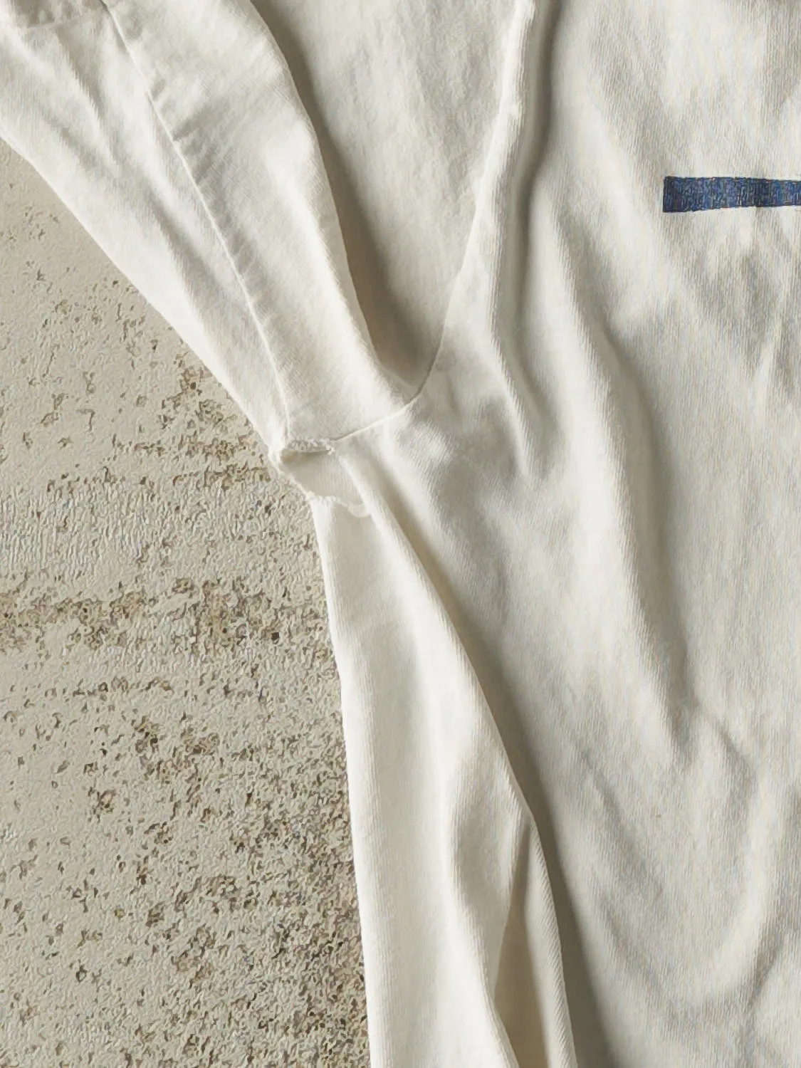 Vintage 90s White New Balance Logo Tee (L) sold by Rebalance Vintage product image thumbnail 3