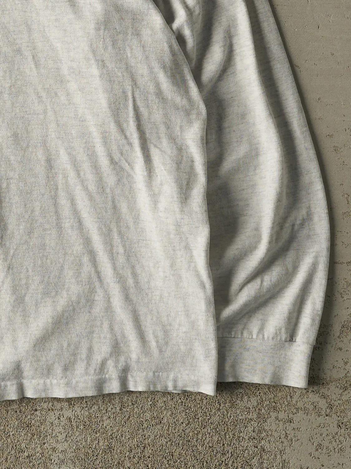 Vintage 90s Heather Grey Yale University Long Sleeve (LXL) sold by Rebalance Vintage product image thumbnail 4