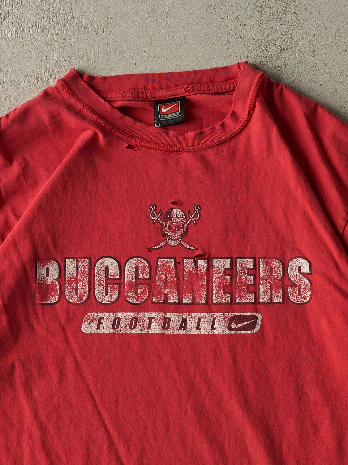 Vintage 90s Red Tampa Bay Buccaneers Nike Tee (XL/XXL) sold by Rebalance Vintage product image thumbnail 3