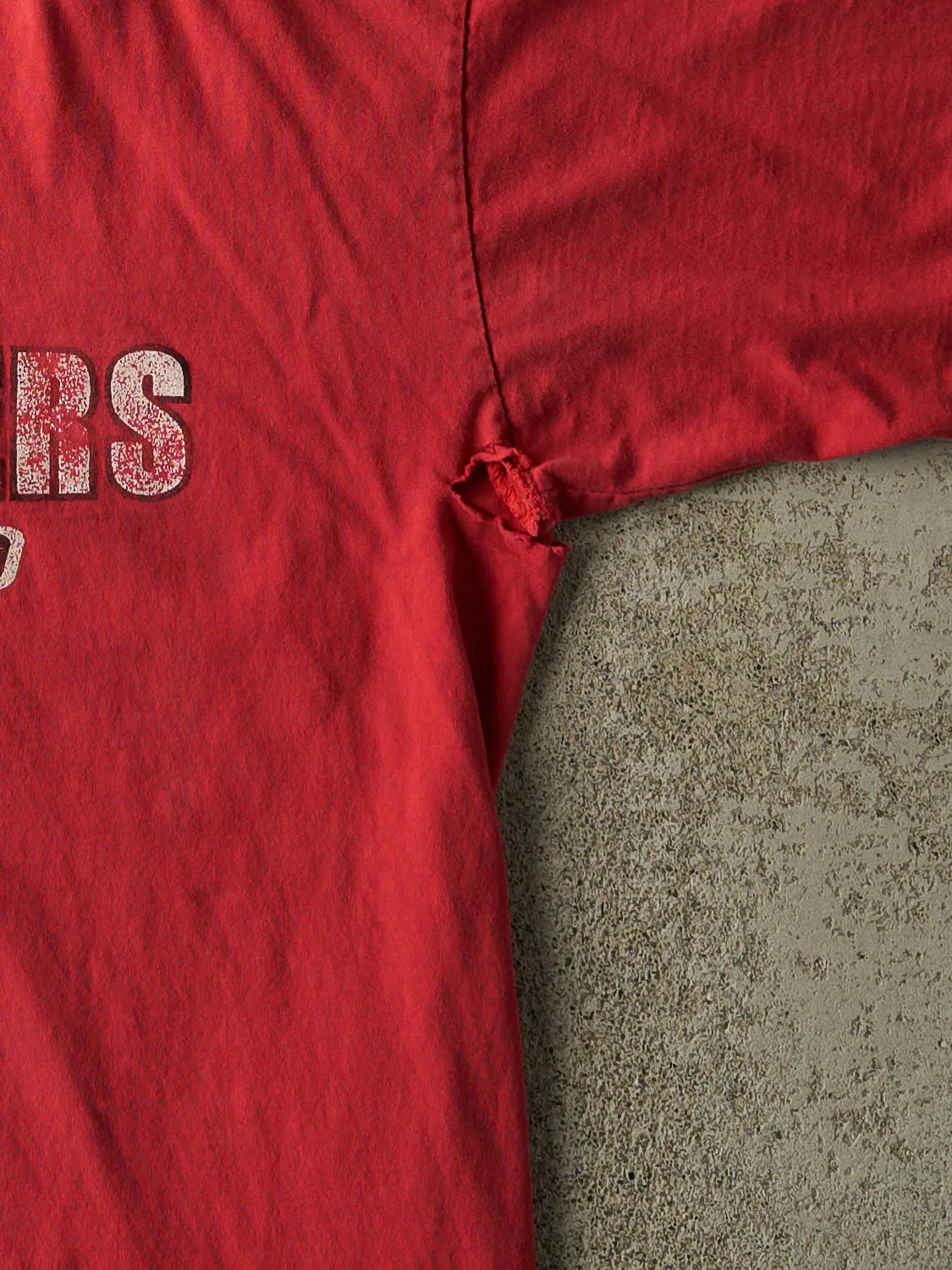 Vintage 90s Red Tampa Bay Buccaneers Nike Tee (XL/XXL) sold by Rebalance Vintage product image thumbnail 4