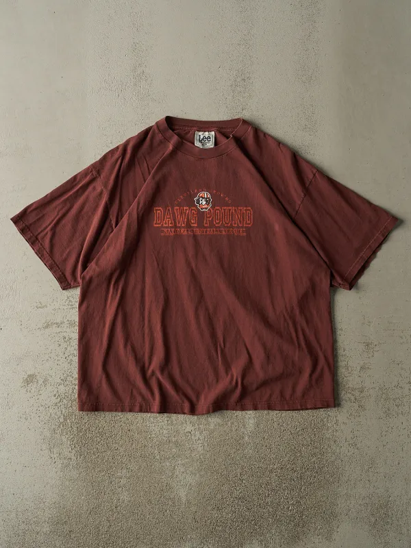 Vintage 99' Burgundy Cleveland Browns Dog Pound Tee (XXL) sold by Rebalance Vintage