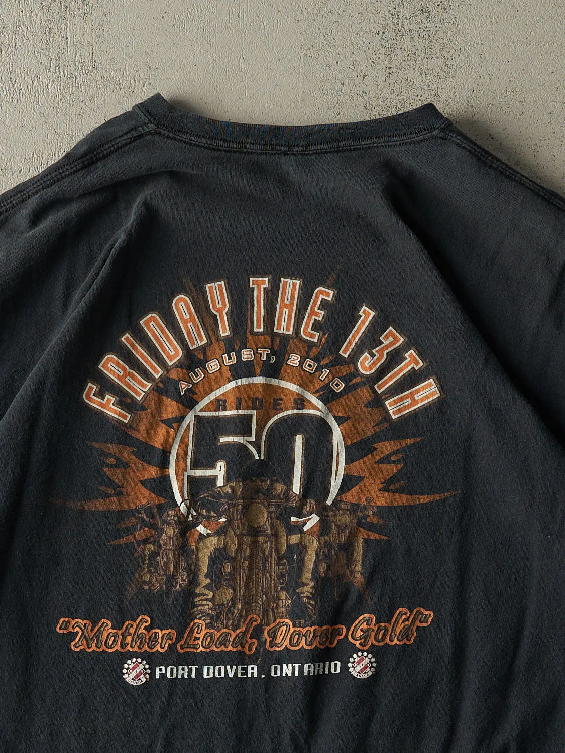 Vintage 10' Black Friday the 13th Bikers Night Tee (XL/XXL) sold by Rebalance Vintage product image thumbnail 4