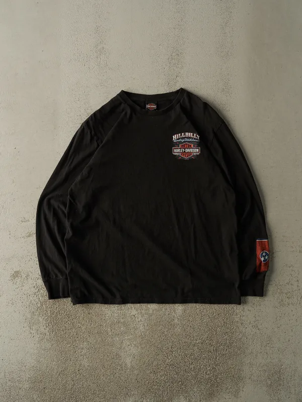 18' Black Harley Davidson Hill Billy Long Sleeve (XL) sold by Rebalance Vintage