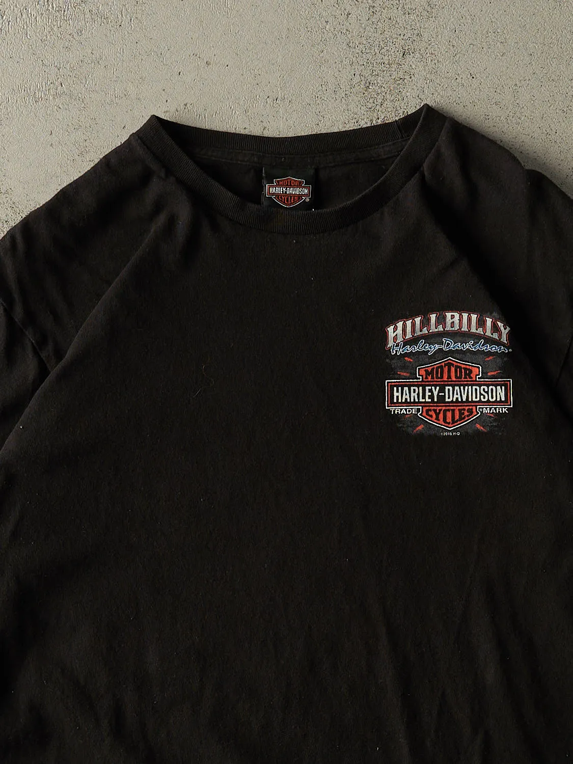 18' Black Harley Davidson Hill Billy Long Sleeve (XL) sold by Rebalance Vintage product image thumbnail 3