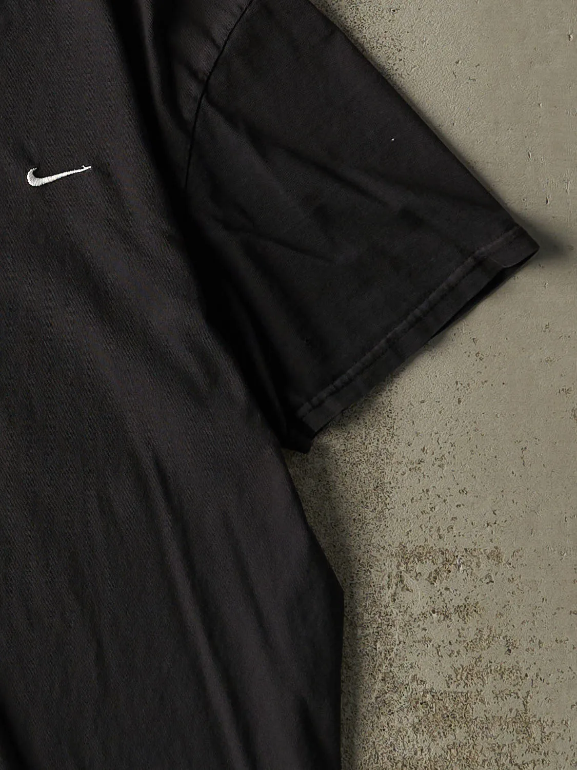 Vintage Y2K Faded Black Nike Embroidered Logo Tee (L/XL) sold by Rebalance Vintage product image thumbnail 4