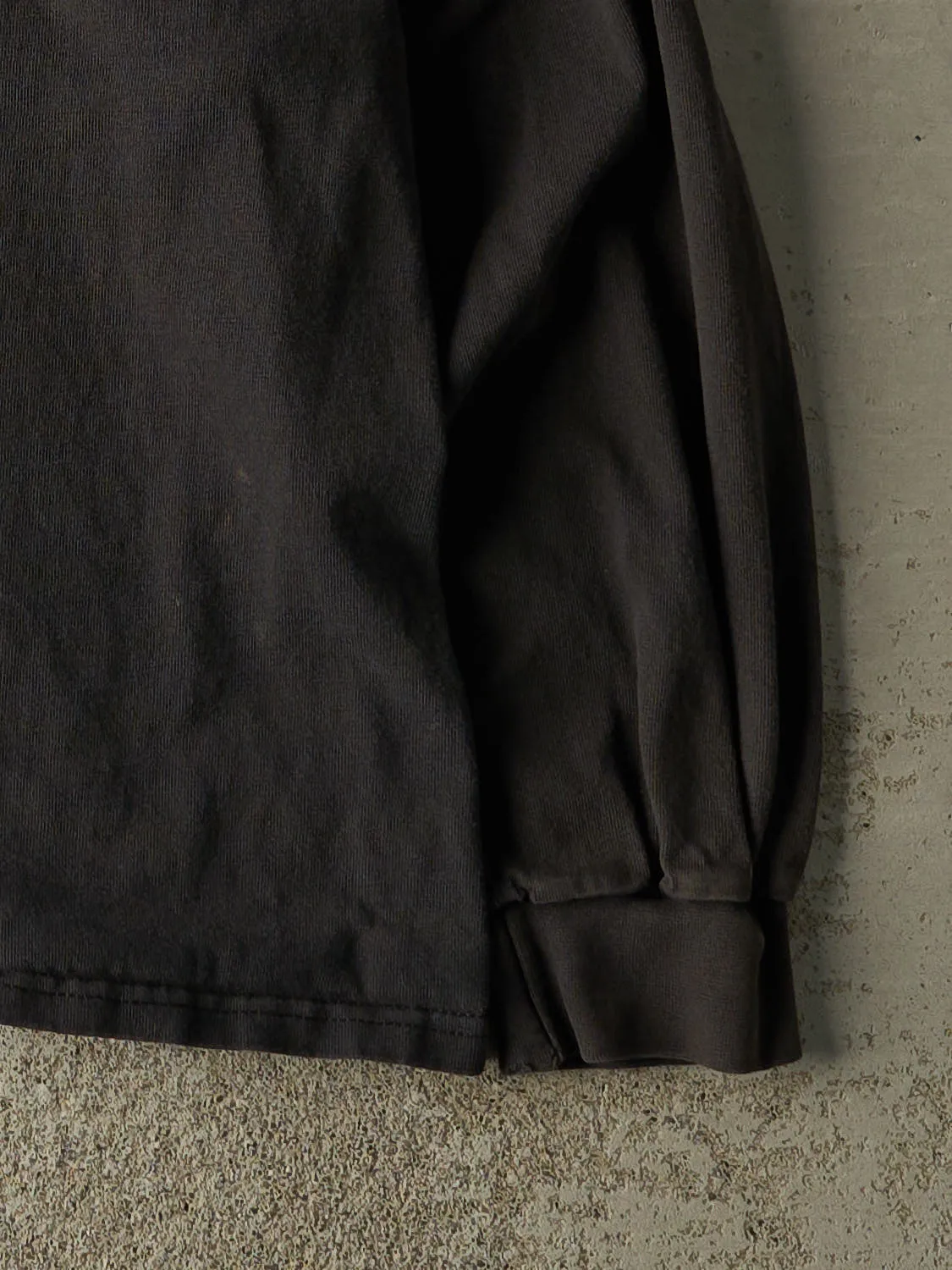 Vintage Y2K Faded Black Nike Embroidered Mock Neck Long Sleeve (L) sold by Rebalance Vintage product image thumbnail 4