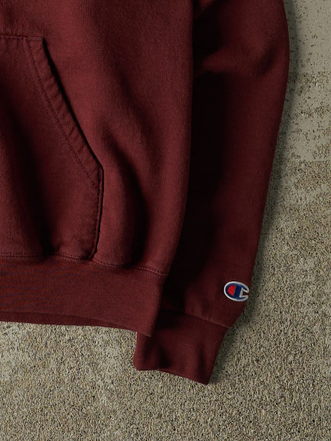 Vintage Y2K Burgundy Harvard University Champion Hoodie (S) sold by Rebalance Vintage product image thumbnail 4