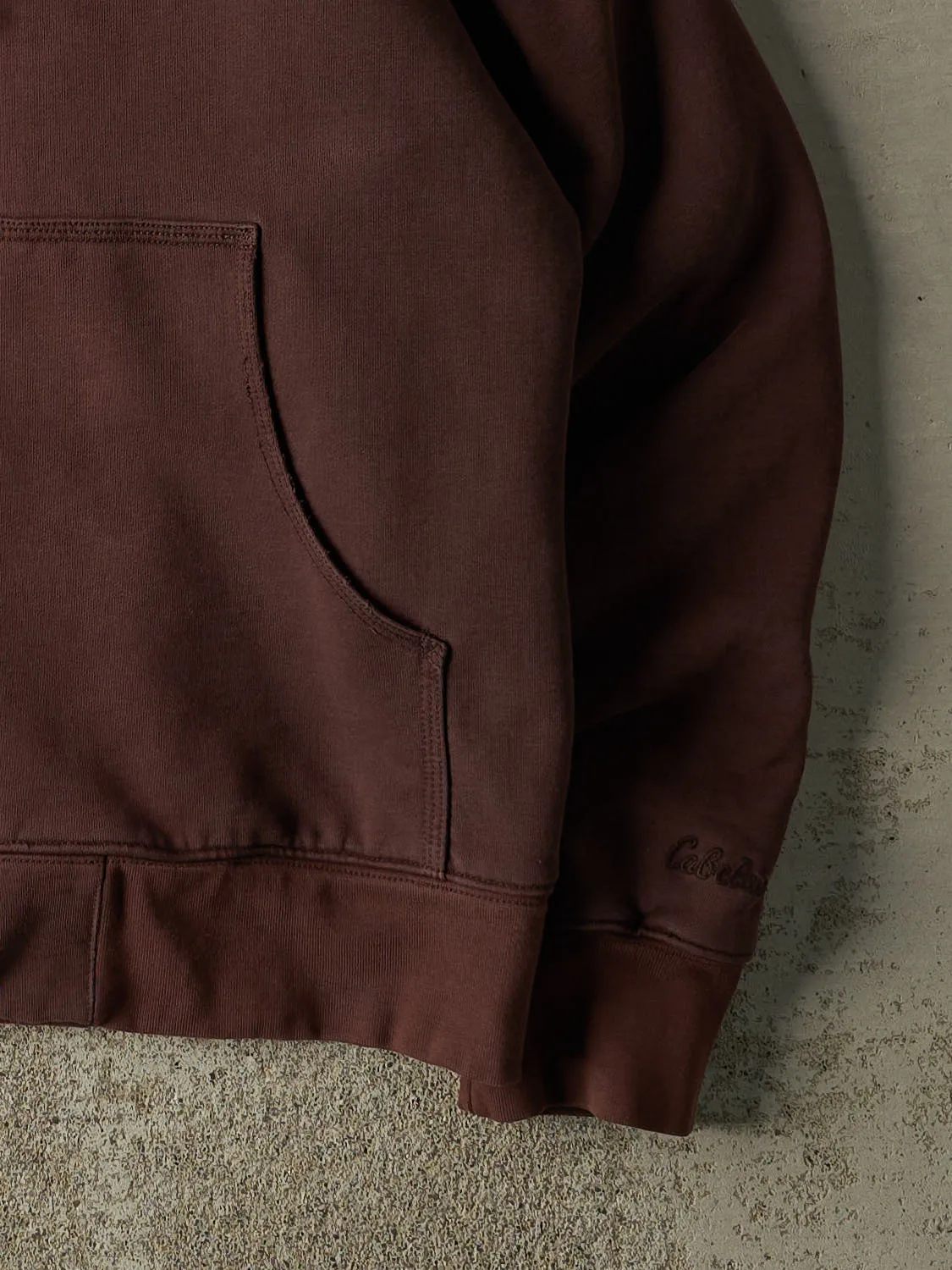Vintage 90s Sun Faded Brown Cabela's Heavyweight Lined Zip Up Hoodie (XL) sold by Rebalance Vintage product image thumbnail 4