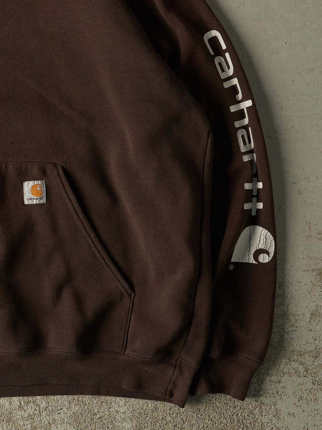 Vintage 90s Brown Carhartt Hoodie (XXL) sold by Rebalance Vintage product image thumbnail 4