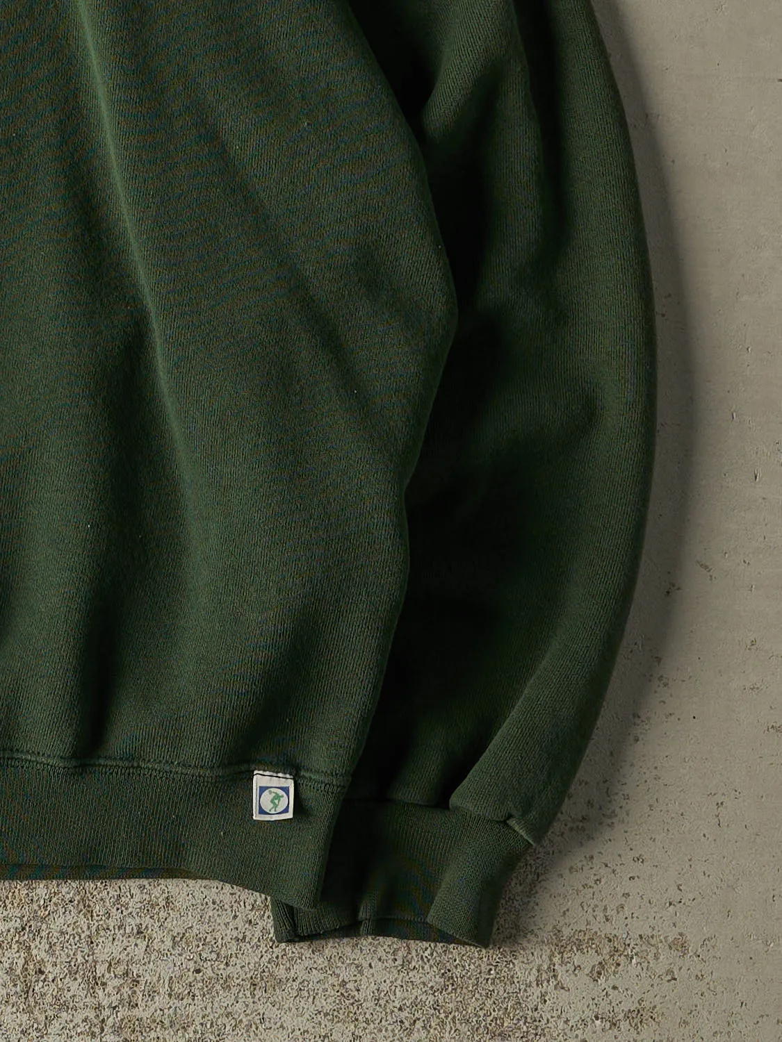 Vintage 90s Sun Faded Green Blank Crewneck (XL) sold by Rebalance Vintage product image thumbnail 4