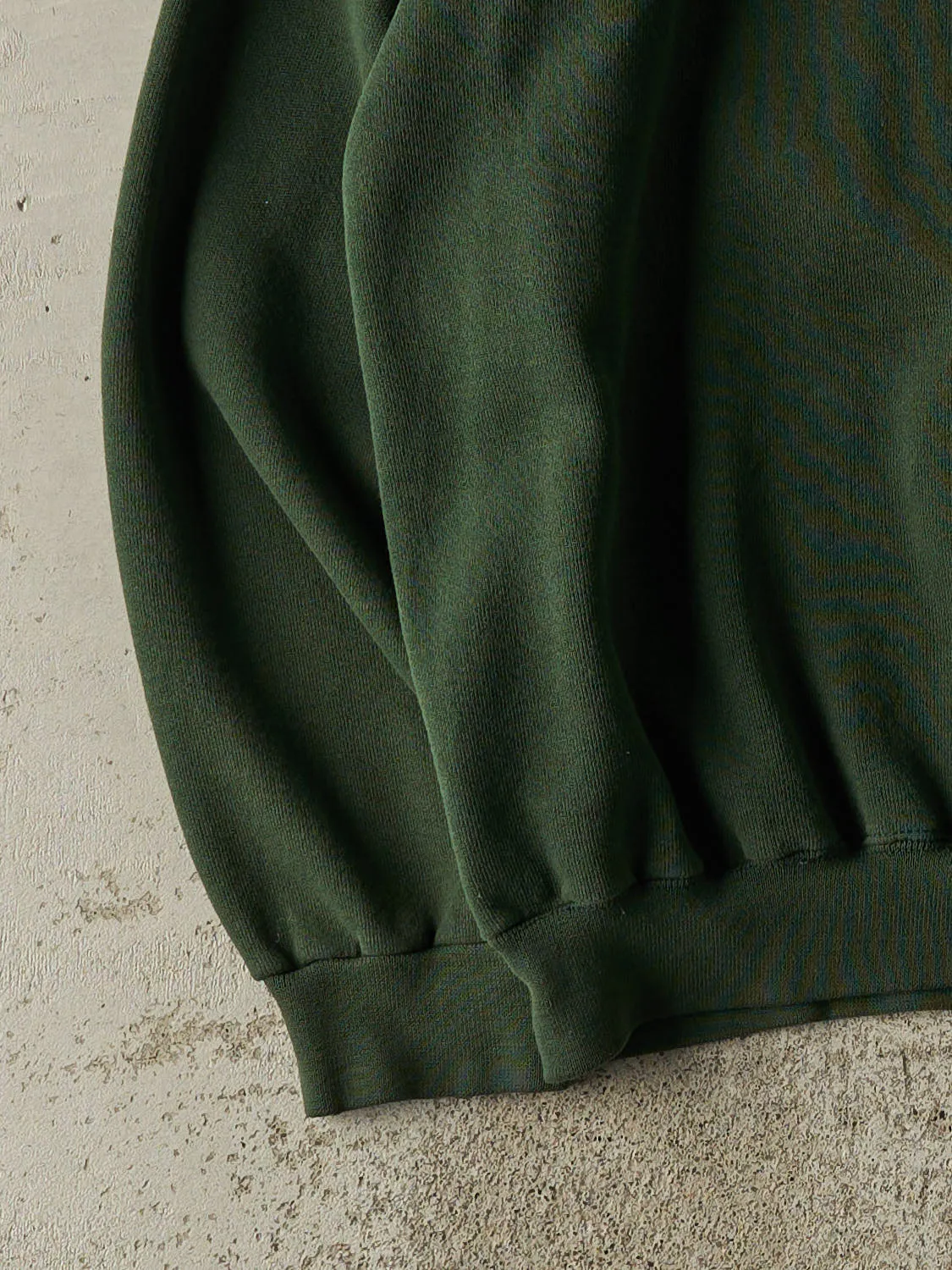 Vintage 90s Sun Faded Green Blank Crewneck (XL) sold by Rebalance Vintage product image thumbnail 3