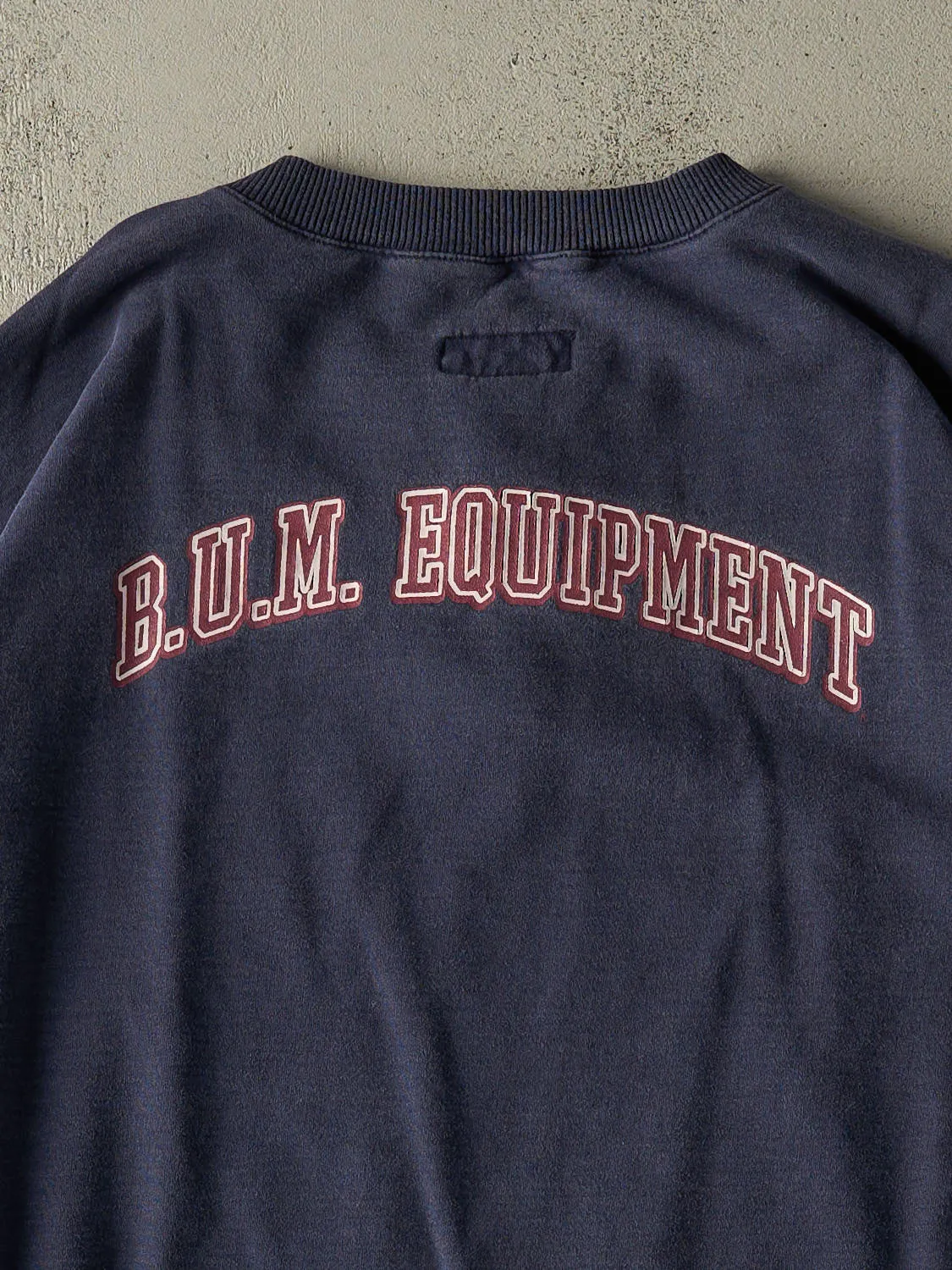 Vintage 90s Navy Blue Quarter Button Crewneck (XXL) sold by Rebalance Vintage product image thumbnail 4