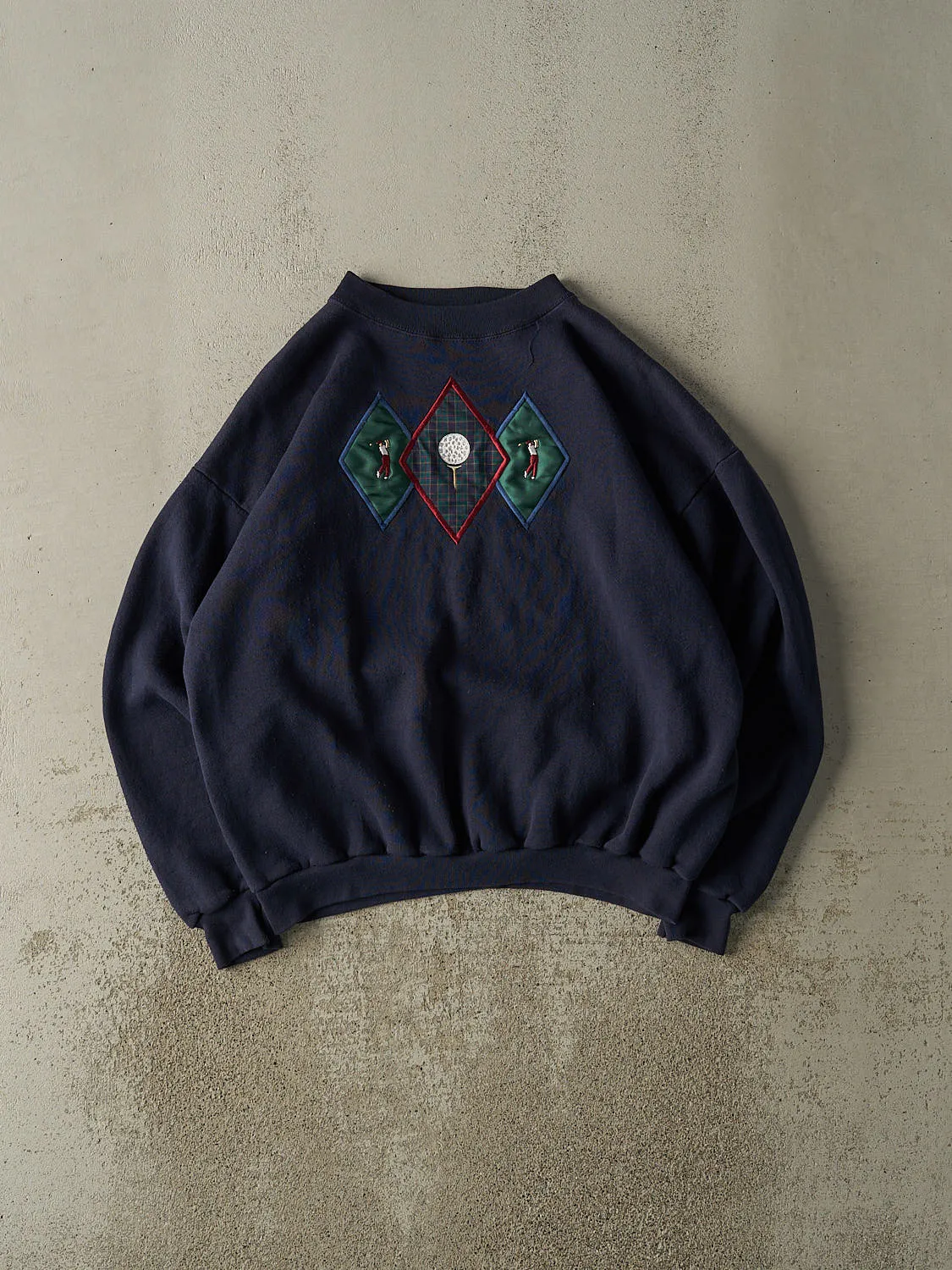 Vintage 90s Navy Blue Golf Embroidered Crewneck (L/XL) sold by Rebalance Vintage