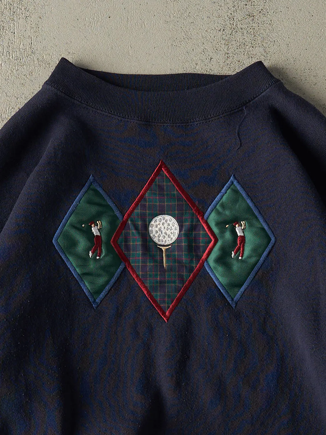Vintage 90s Navy Blue Golf Embroidered Crewneck (L/XL) sold by Rebalance Vintage product image thumbnail 2
