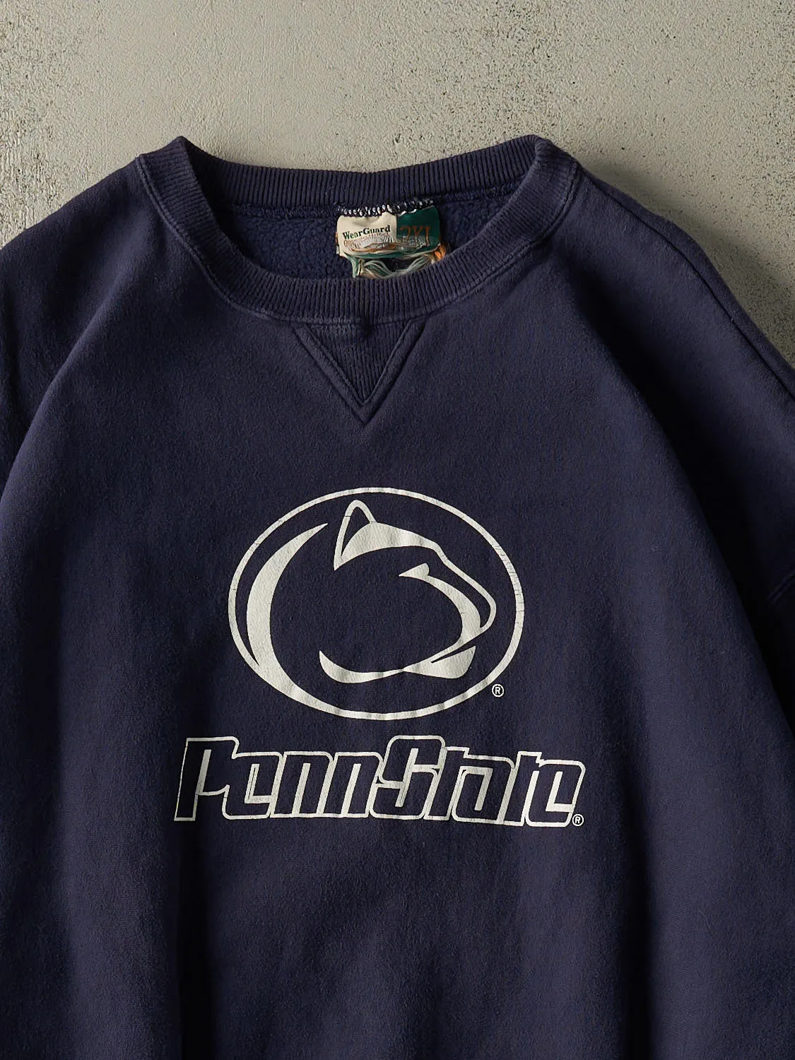 Vintage 90s Navy Blue Penn State University Crewneck (XXL) sold by Rebalance Vintage product image thumbnail 2