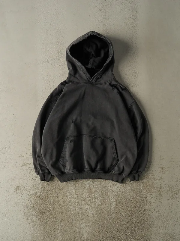 Vintage Y2K Faded Black Blank Hoodie (M/L) sold by Rebalance Vintage