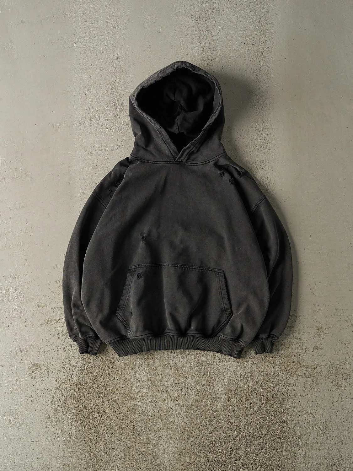 Vintage Y2K Faded Black Blank Hoodie (M/L) sold by Rebalance Vintage
