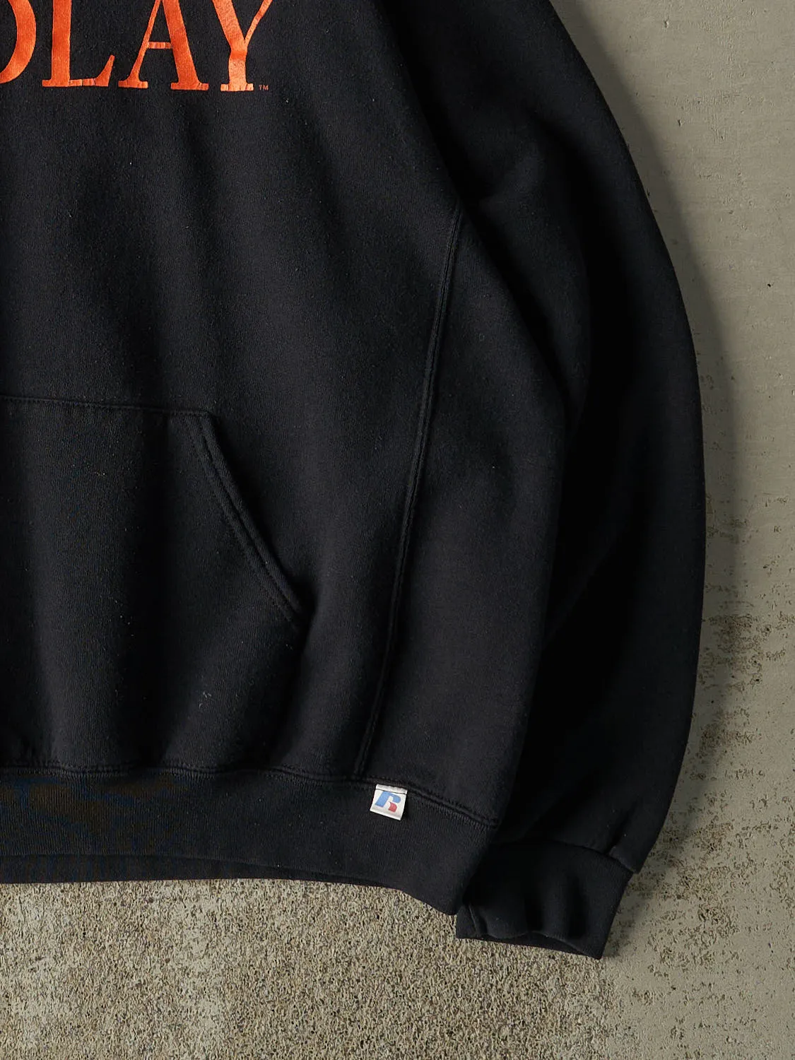 Vintage 90s Black Russell Athletic University of Findlay Hoodie (XL) sold by Rebalance Vintage product image thumbnail 4