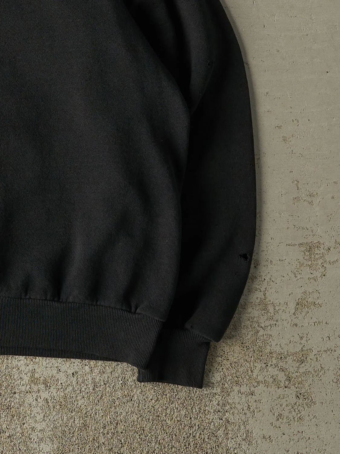 Vintage 90s Black Blank Crewneck (L/XL) sold by Rebalance Vintage product image thumbnail 4