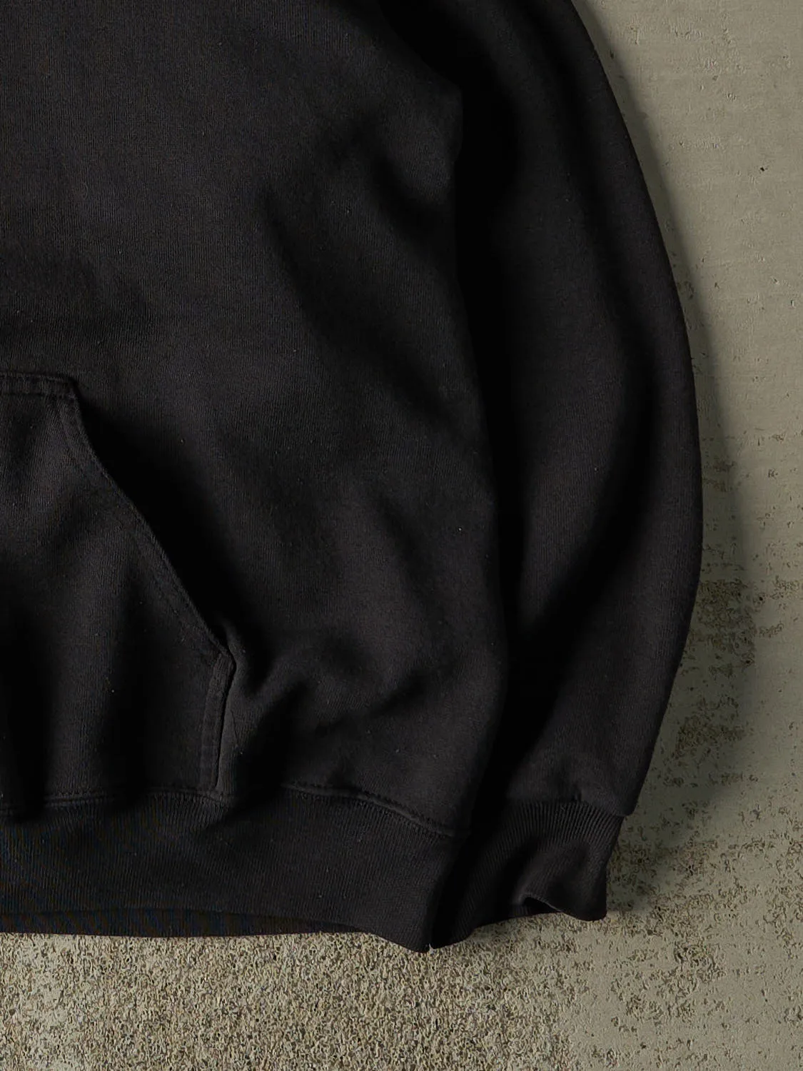 Vintage 90s Black Blank Hoodie (L/XL) sold by Rebalance Vintage product image thumbnail 4
