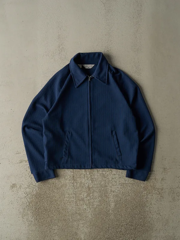 Vintage 70s Navy Blue Lightweight Zip Up Jacket (S/M) sold by Rebalance Vintage