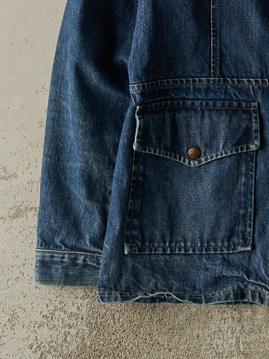 Vintage 80s Mid Wash Denim Chore Jacket (M/L) sold by Rebalance Vintage product image thumbnail 3