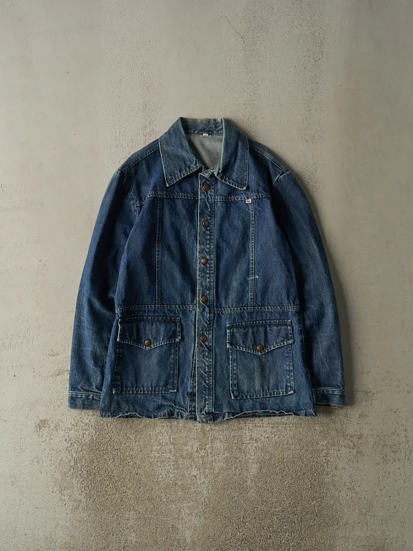 Vintage 80s Mid Wash Denim Chore Jacket (M/L) sold by Rebalance Vintage